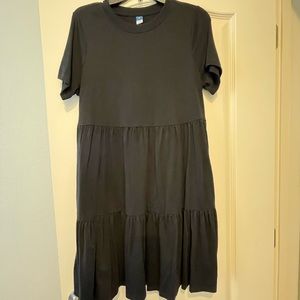 Old Navy cotton black babydoll dress